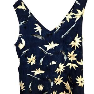 Max Taylor 5 / 6 Junior Teen Navy Daisy Sleeveless Sun Dress Kids Size Medium M